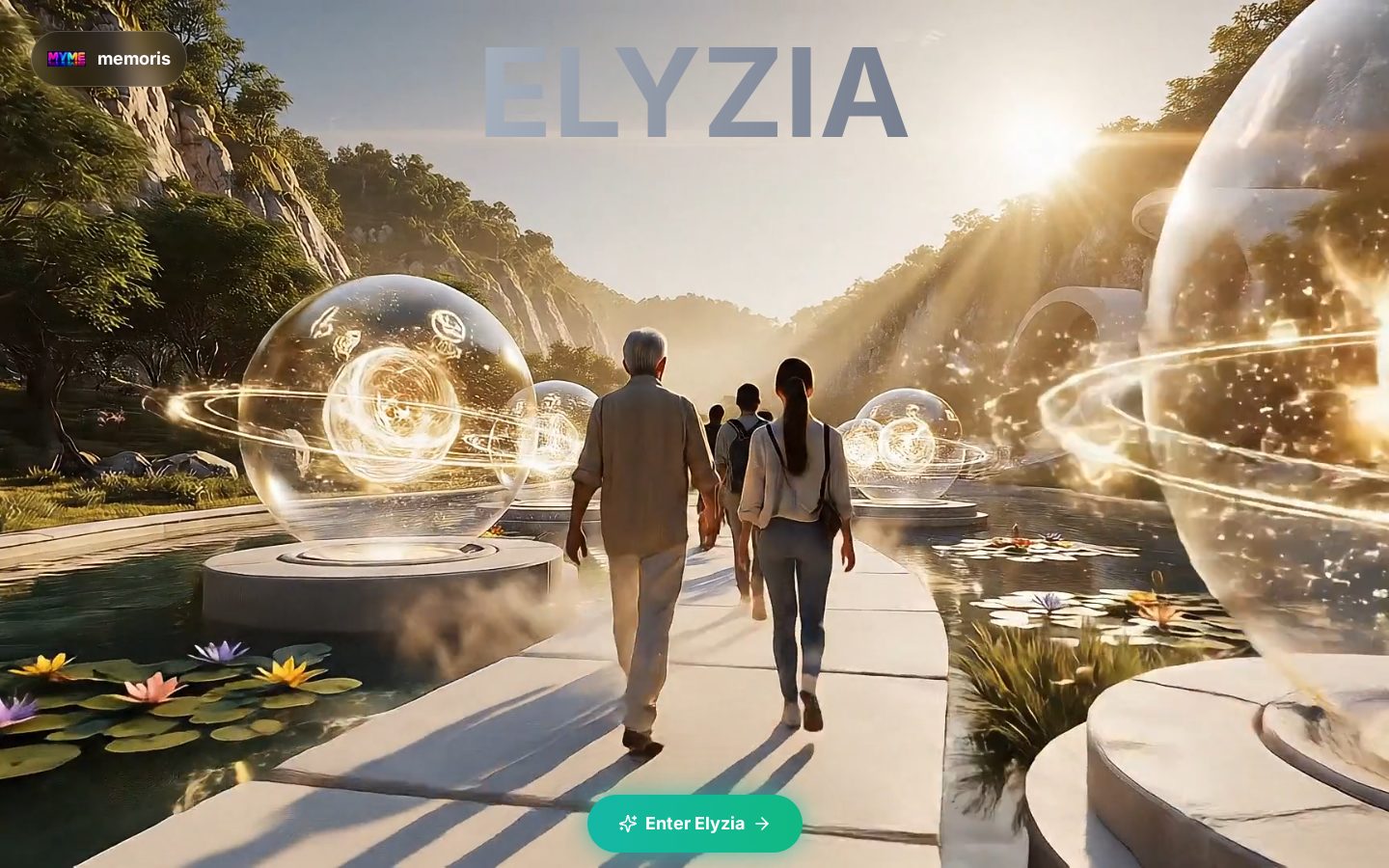 Elyzia, the virtual world of eternal memories
