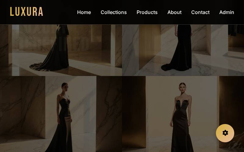 Website for Luxura premium fashion store